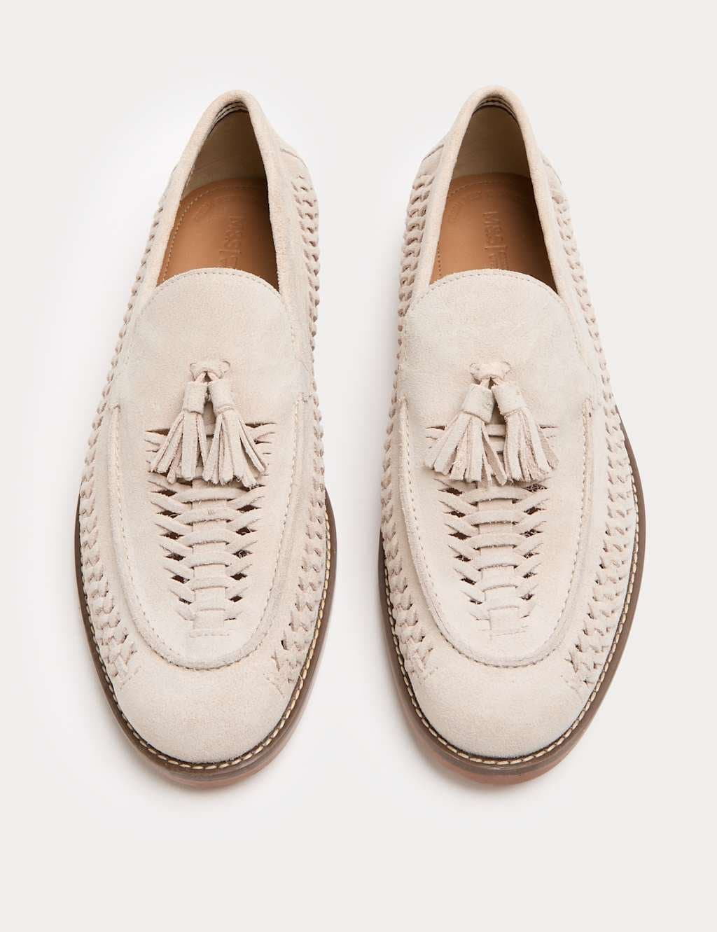 Marks & Spencer M&S Stone Suede Slip On Loafers