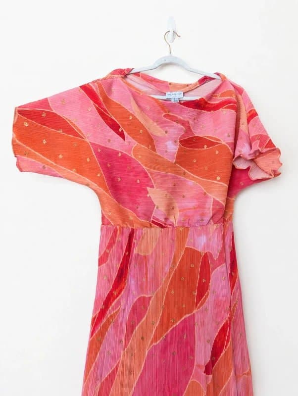 Never Fully Dressed Never Fully Dressed sunset pink Tilly Dress size large | event evening party wedding