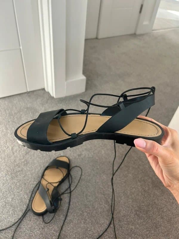 ASOS ASOS lace up sandals black
