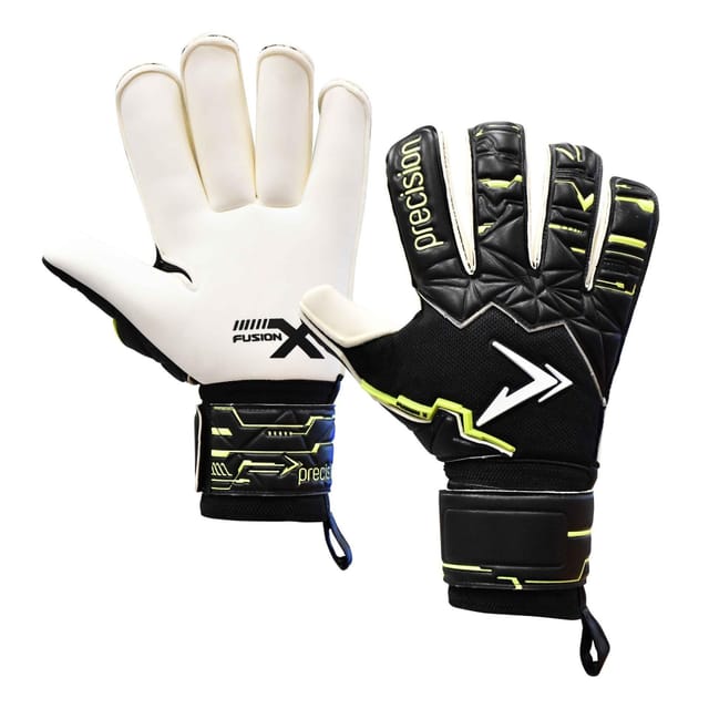 Precision Precision Men's Fusion X Pro Giga Roll Finger Goalkeeper Gloves in Black - 3