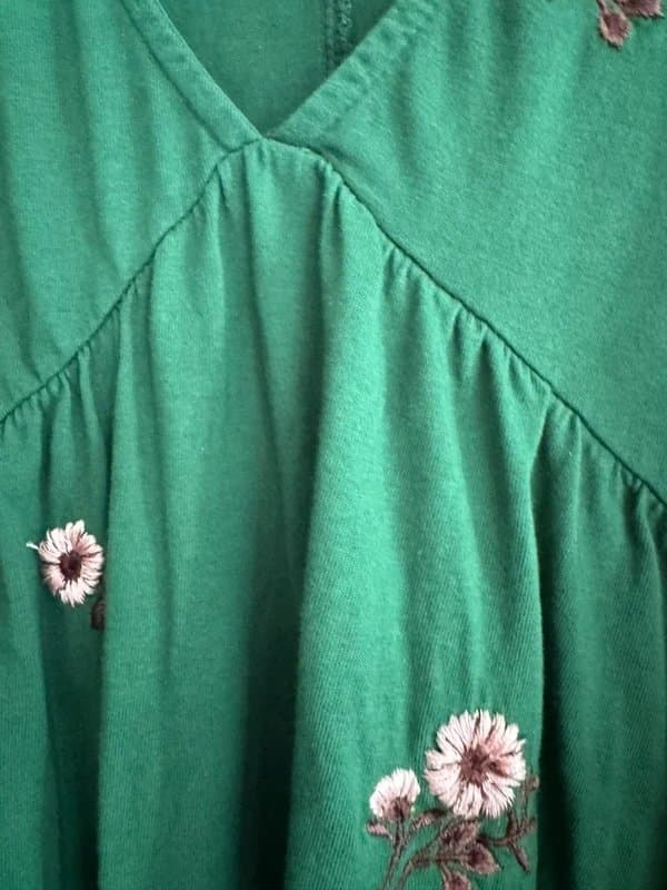 ASOS ASOS Green embroidered dress