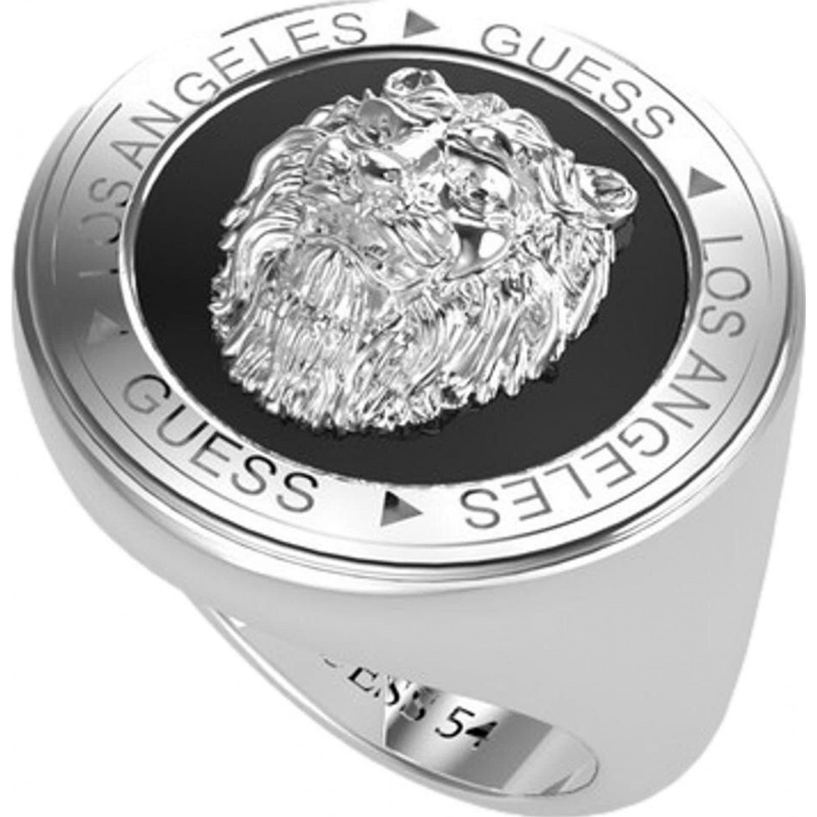 Guess Guess Men's JUMR01315JWSTBK64 Ring in Silver