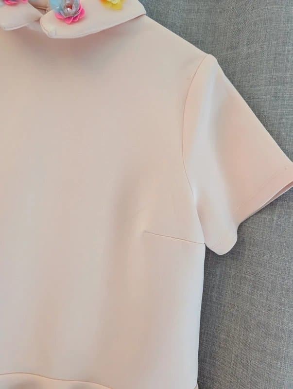ASOS ASOS size 10 pink peplum blouse blouse sequin collar C17