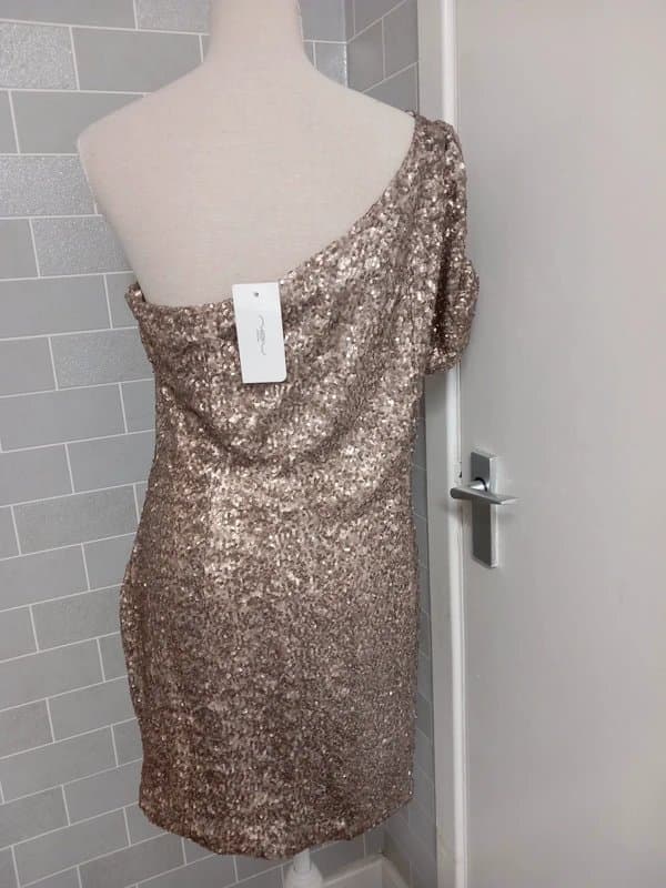 New Look Gold dress size 16