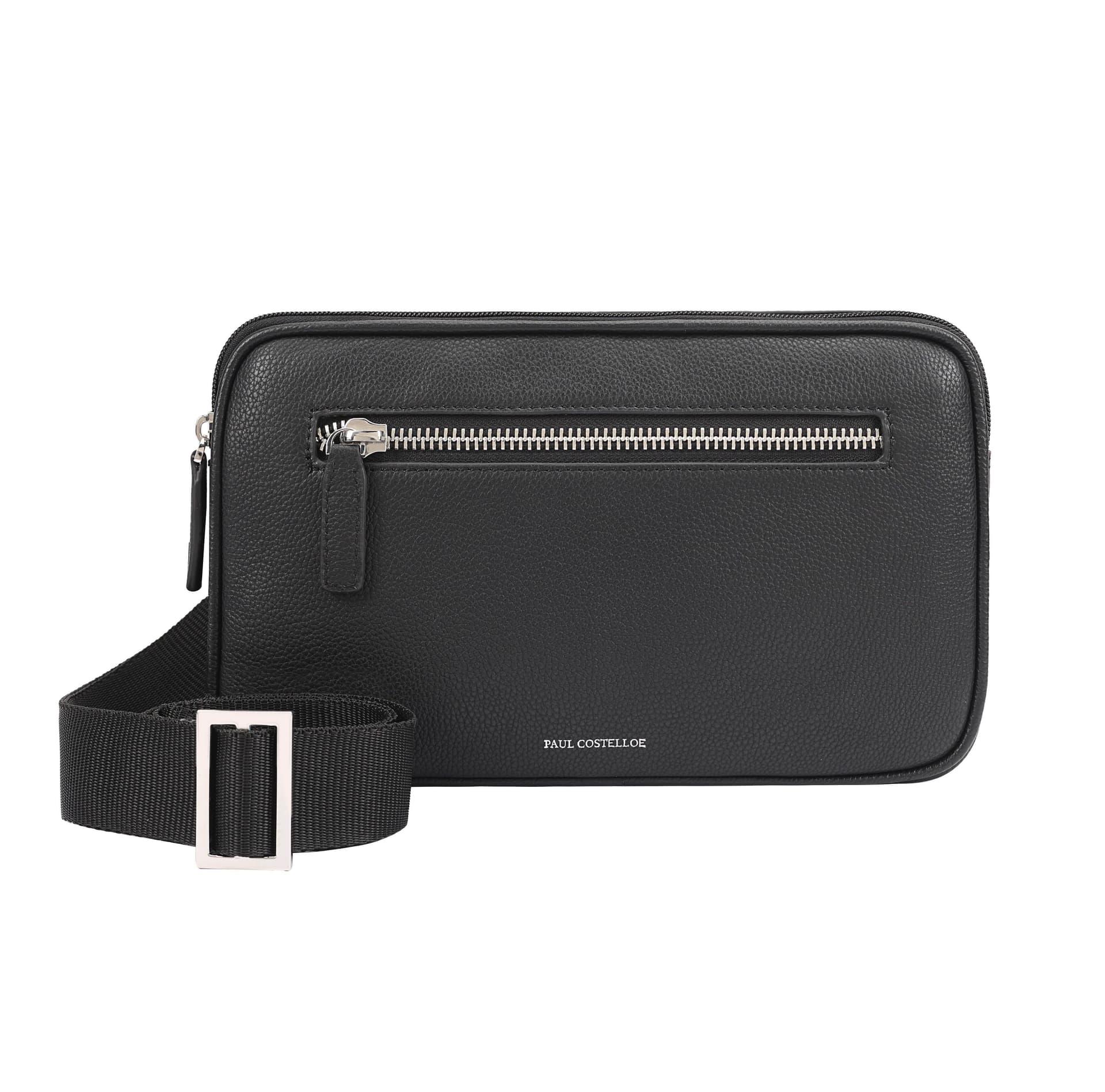 Paul Costelloe Paul Costelloe Men's Joe Leather Manbag in Black