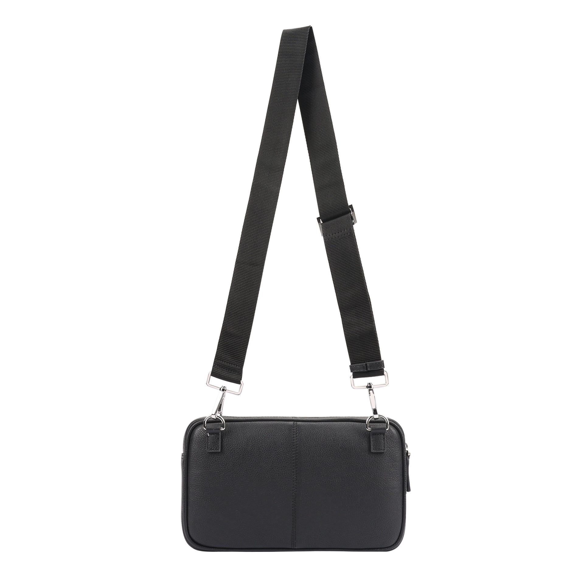 Paul Costelloe Paul Costelloe Men's Joe Leather Manbag in Black - 4