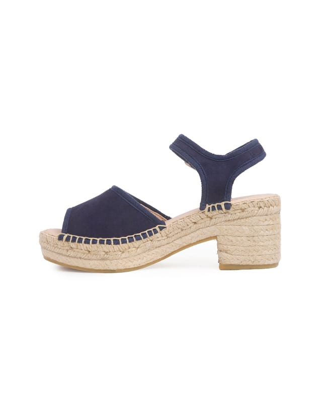 Celtic & Co Celtic & Co Women's Block Heel Espadrille Sandal in Mid Navy - 2