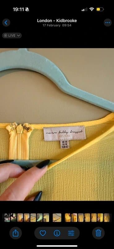 Never Fully Dressed Never Fully Dressed Midi yellow dress | size 14