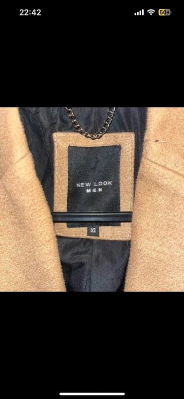 New Look Men’s New Look Tailored Tan Overcoat/Suit Jacket