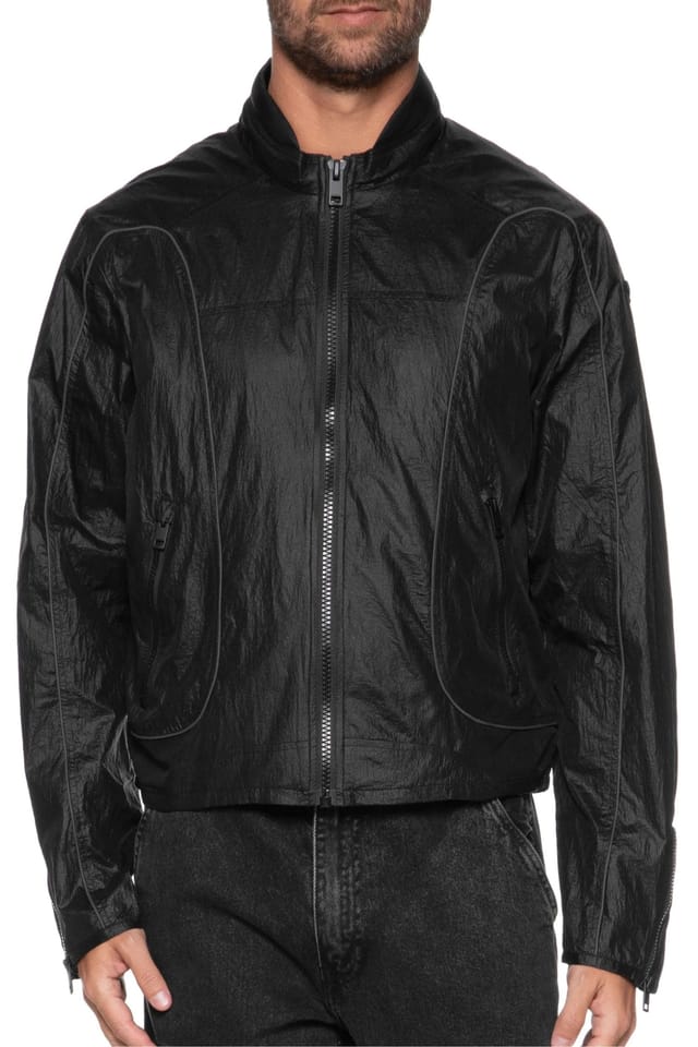 Diesel Diesel Men's Motor Cross Style Regular Fit Jacket in Black - 3