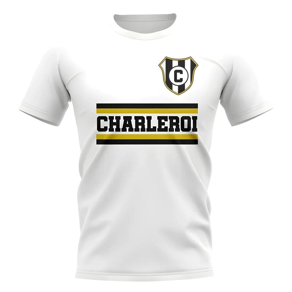 Charleroi Charleroi Men's Mens Royal Sporting Club Core Football Club T-Shirt in White - 1