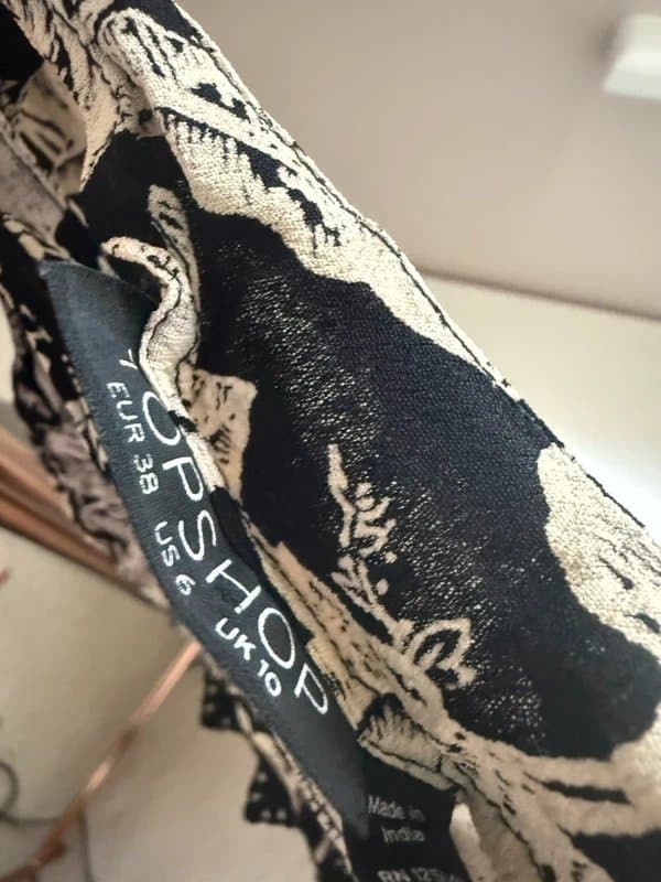Topshop Cropped Lace Strap Top