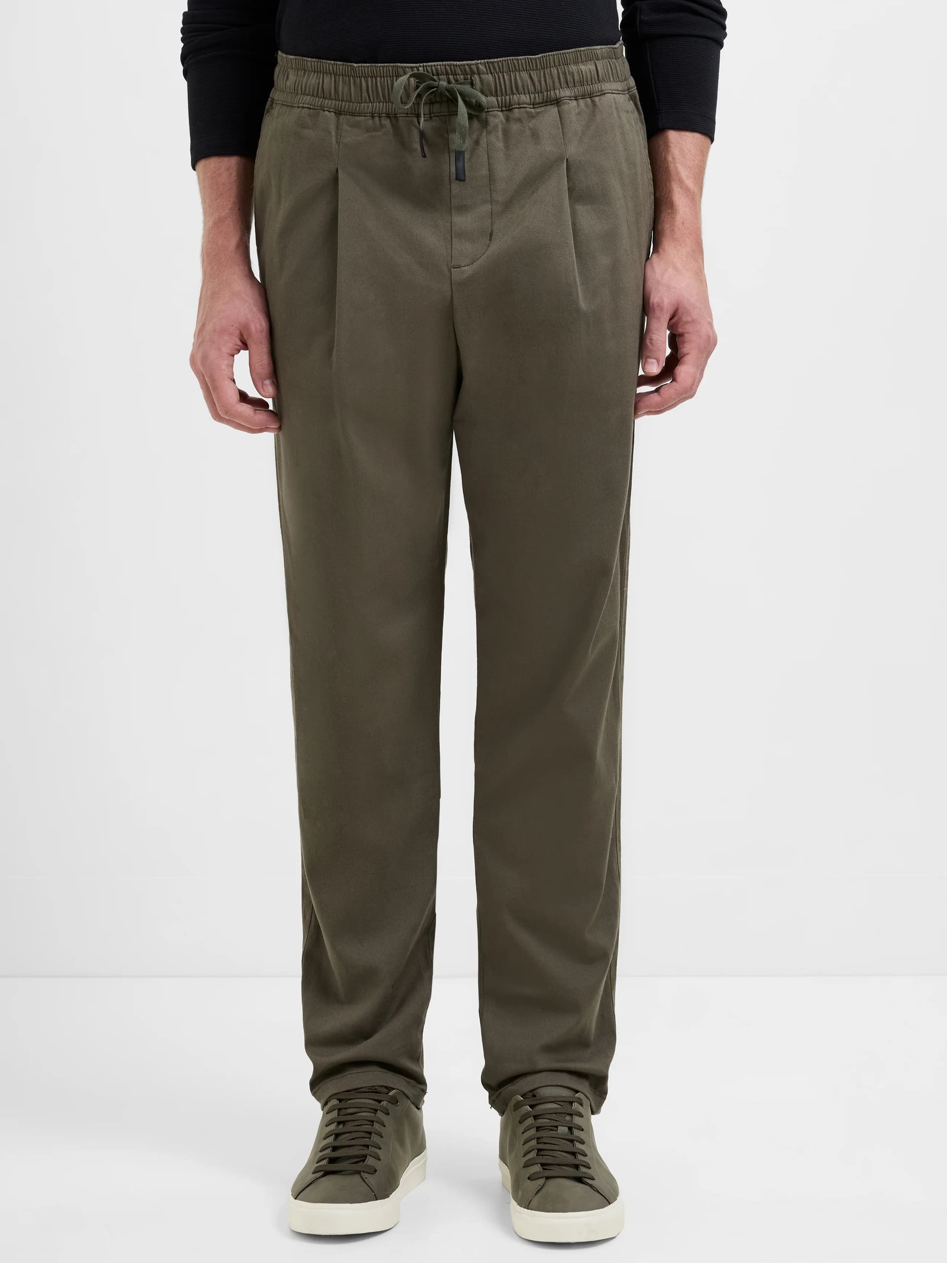 French Connection SoftTwill Trousers Moss Green