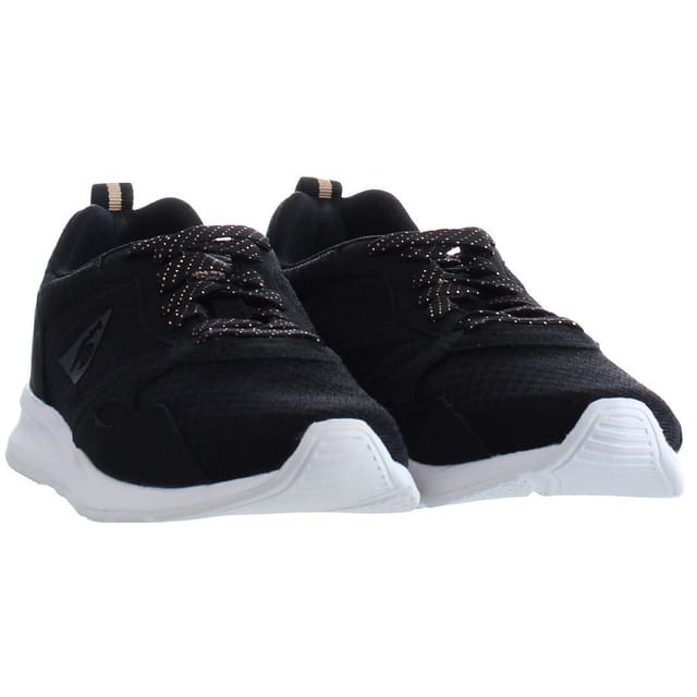 Le Coq Sportif Le Coq Sportif Women's R600 Feminine Mesh Lace-Up Black Synthetic Trainers - 2