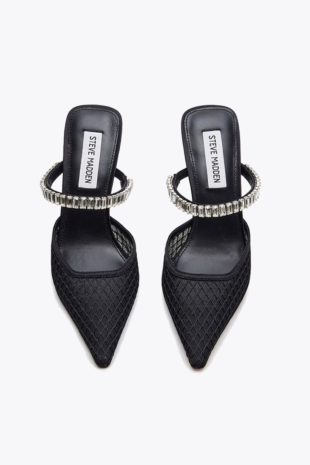 Steve Madden STEVE MADDEN Women's 'Brecki Heel Black' Fabric Heels in Black - 4