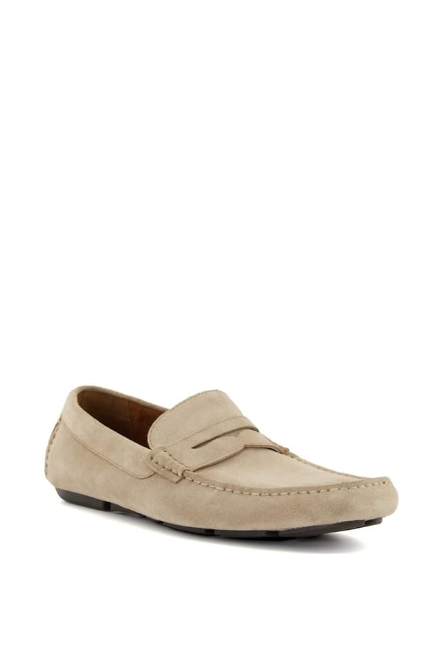 Dune London Dune London Men's 'Bradlay' Suede Slip-On Shoes in Natural - 2
