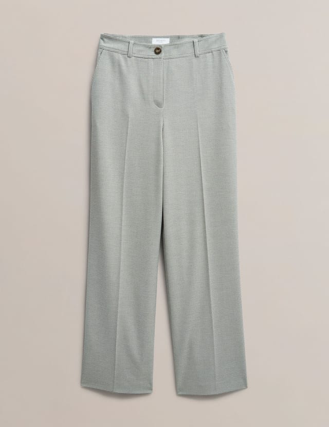Hobbs London Hobbs London Women's Ellie Wide Leg Tailored Trousers in Light Grey - 2