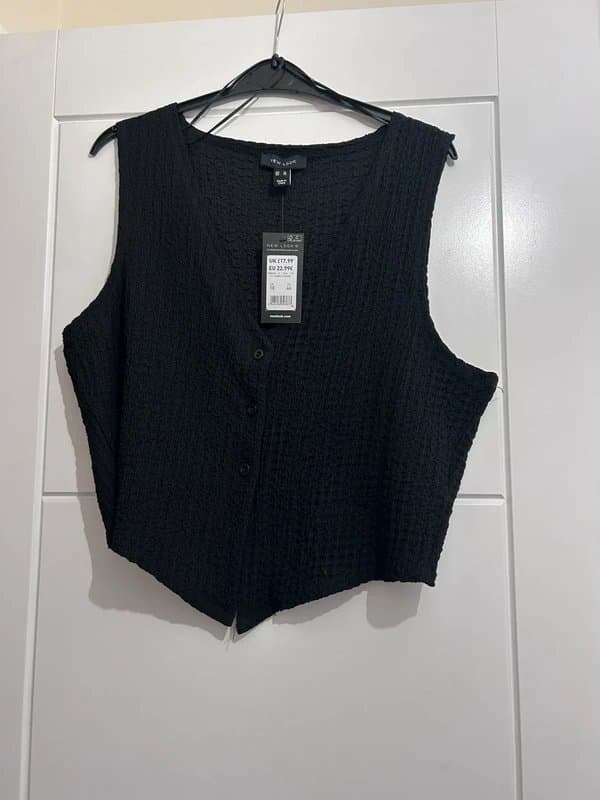 New Look Black crop top