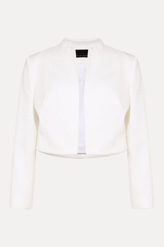 Phase Eight Phase Eight Women's Karlee Cropped Occasion Jacket in White - 2