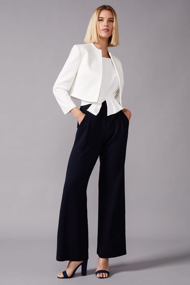 Phase Eight Phase Eight Women's Karlee Cropped Occasion Jacket in White - 3