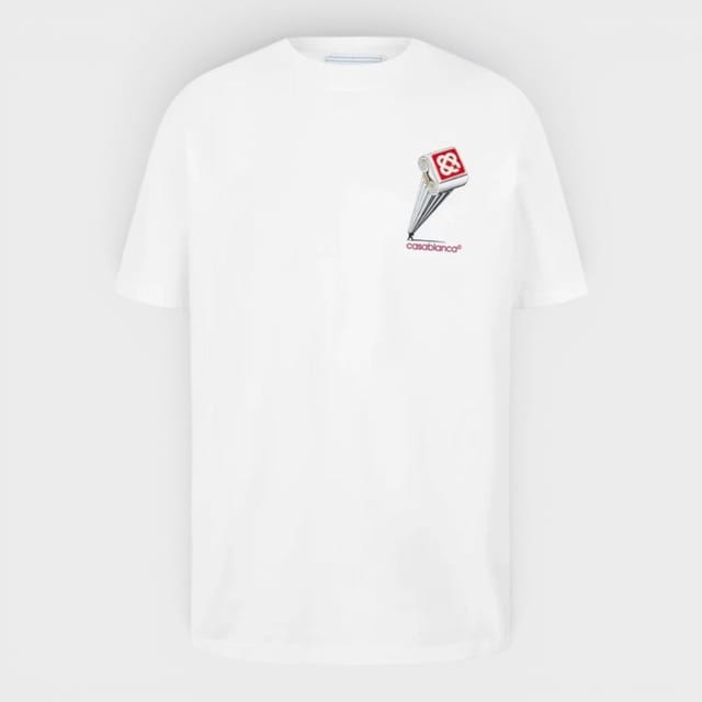 Casablanca Casablanca Men's Leaning Column Printed T-Shirt White - 2