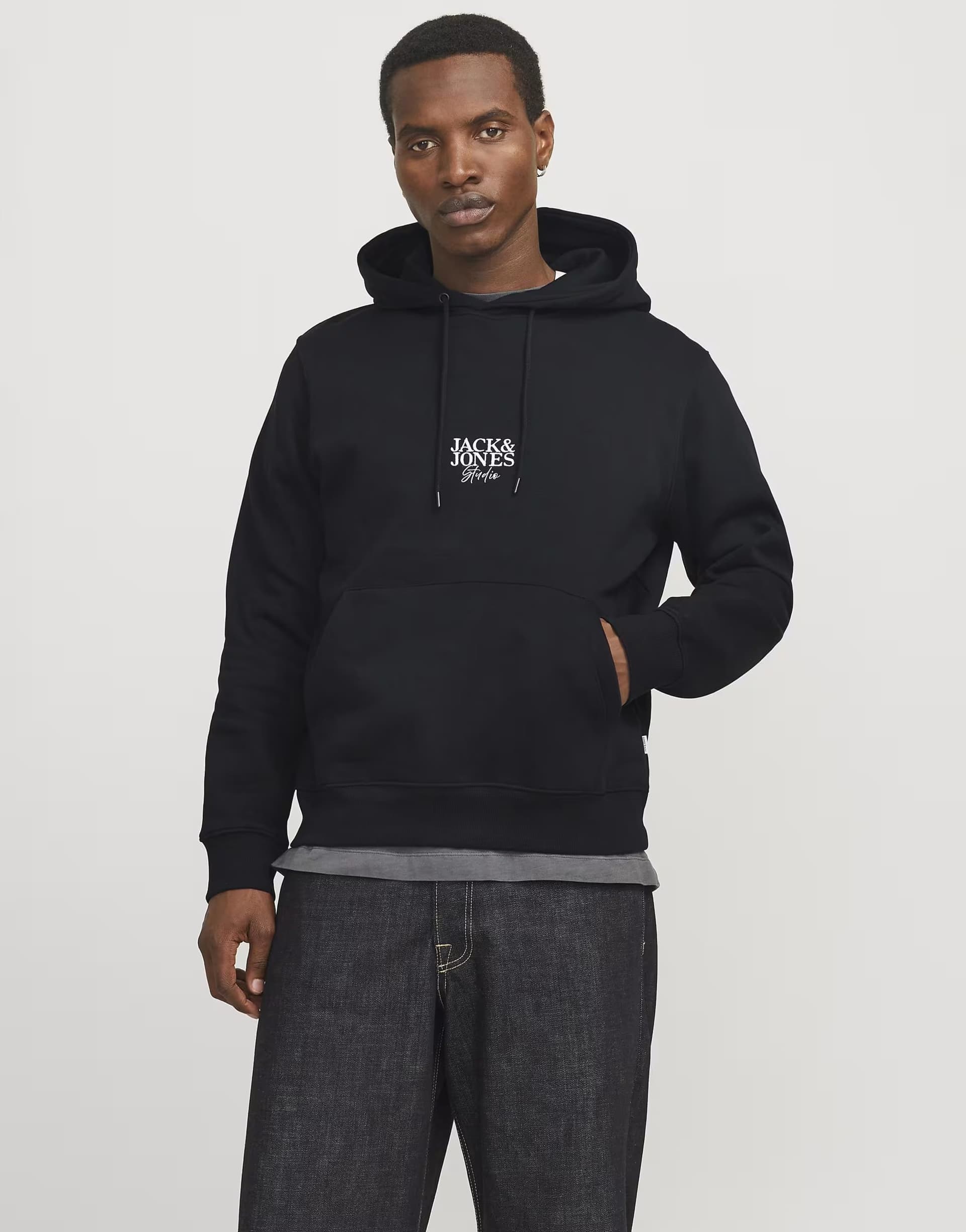 ASOS Jack & Jones Hoodie in black