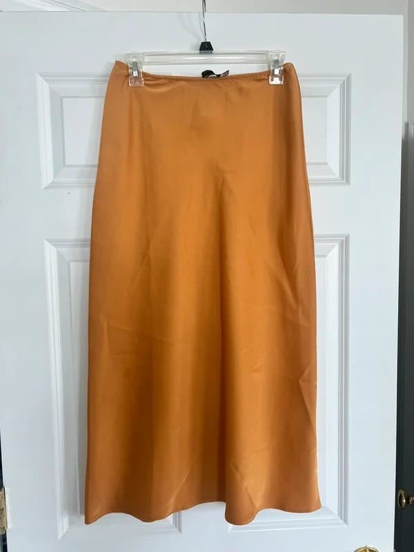 ASOS ASOS satin midi skirt