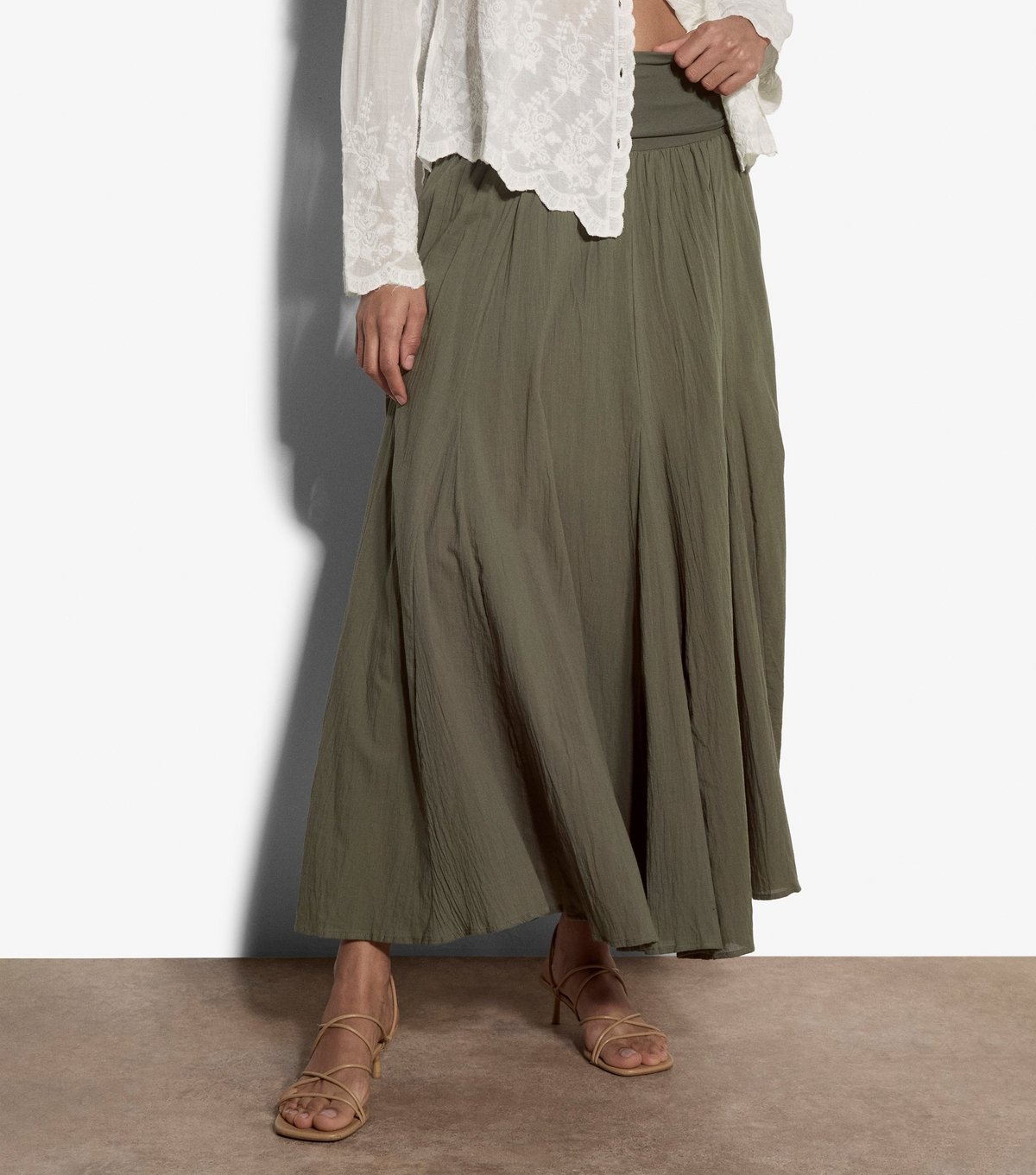 Apricot Women's Dark Khaki Midaxi Skirt Dress Apricot New Look - 2