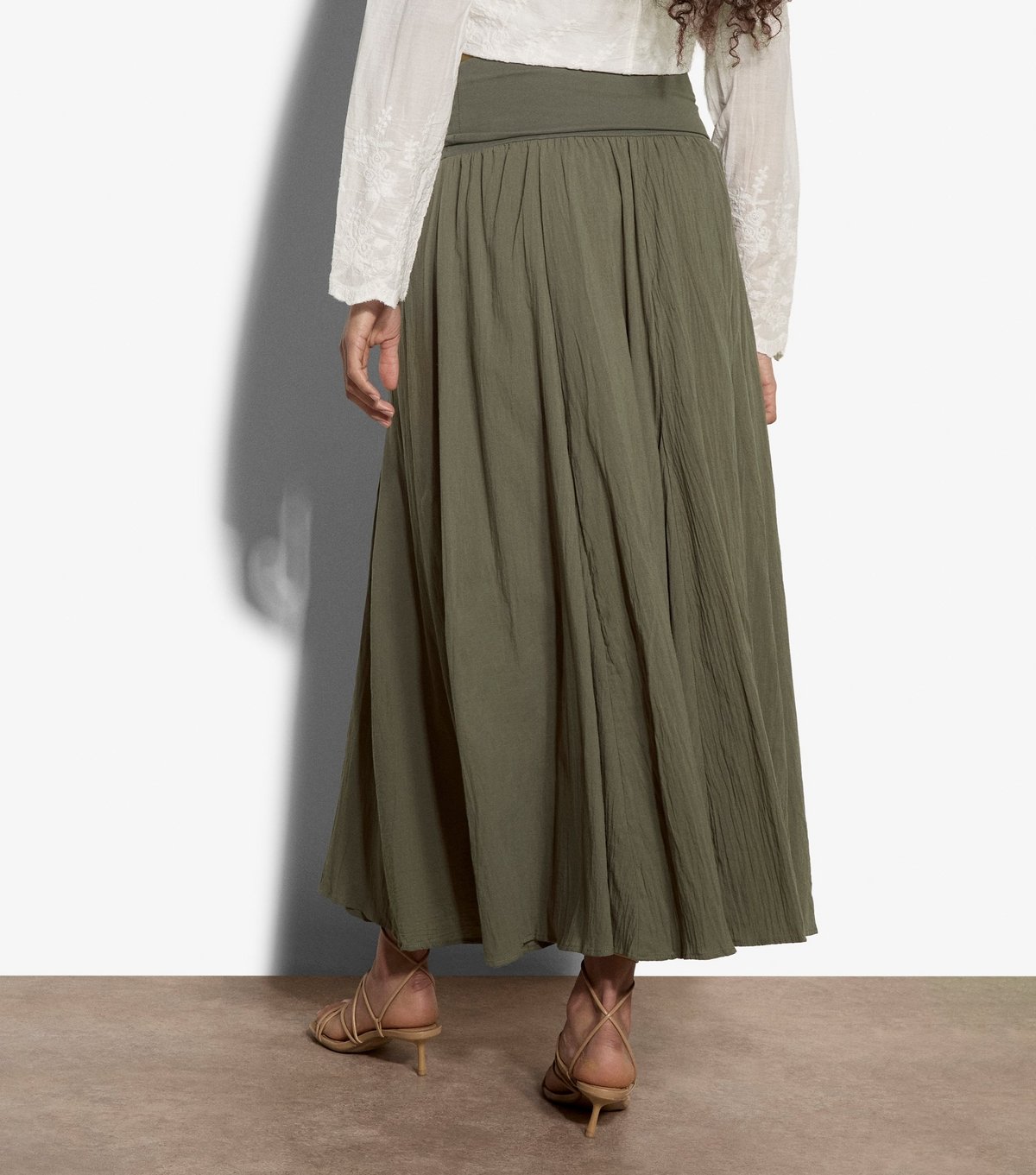 Apricot Women's Dark Khaki Midaxi Skirt Dress Apricot New Look - 3