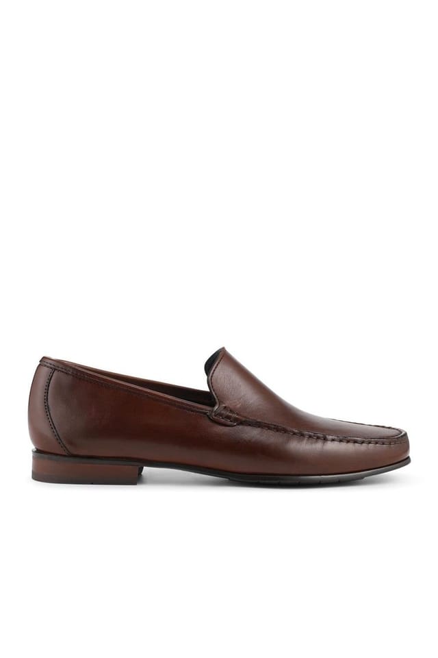 Jones Bootmaker Jones Bootmaker Men's Quint Casual Leather Slip-On Loafers in Light Brown - 2