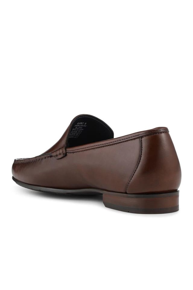 Jones Bootmaker Jones Bootmaker Men's Quint Casual Leather Slip-On Loafers in Light Brown - 3