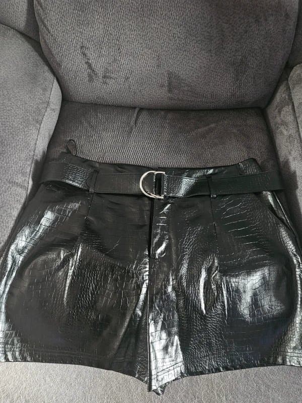 ASOS PVC Leather Shorts