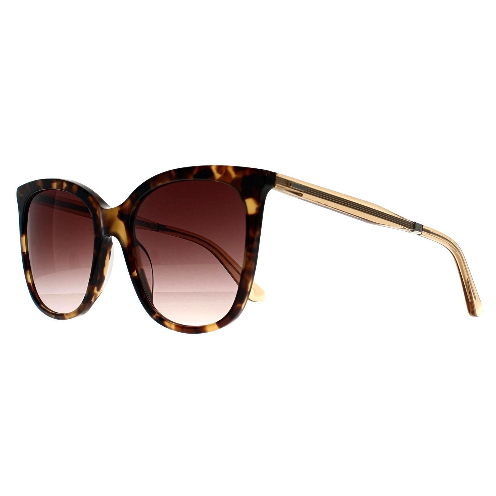 Calvin Klein CALVIN KLEIN Women's Round Dark Tortoise Dark Brown Gradient CK23500S - 2