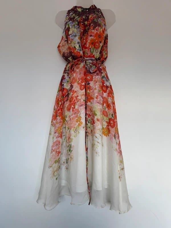 Phase Eight * NEW * (part tags / shop floor) Phase Eight Midi Floral Dress Belted - RRP £159 - UK 14