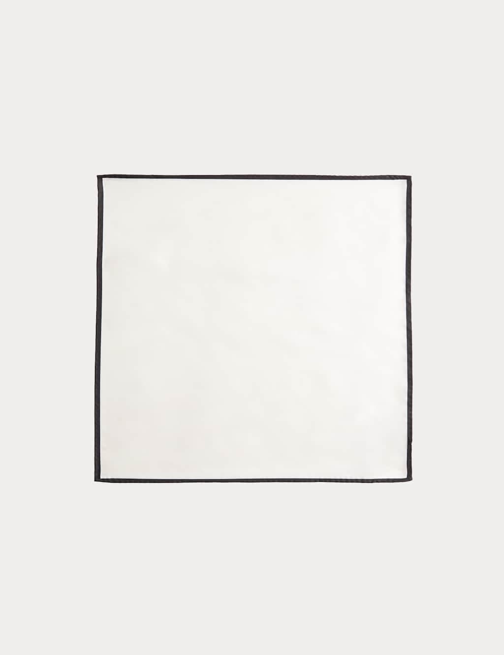 Marks & Spencer M&S Pure Silk Pocket Square White