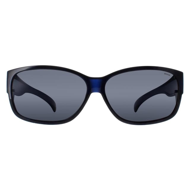 INVU INVU Men's Rectangle Transparent Blue Blue Polarized E2401 - 2