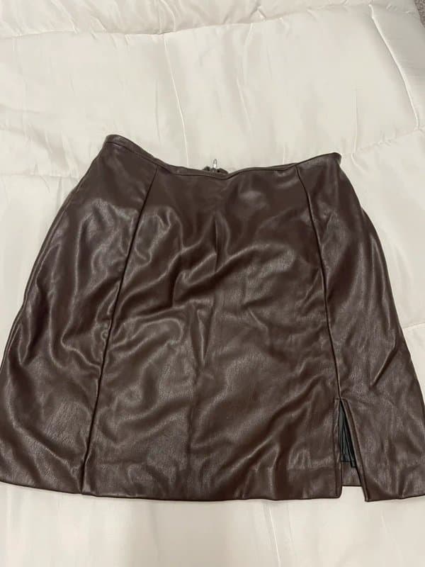 New Look New Look Leather Skirt