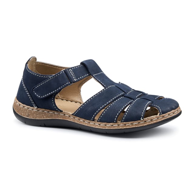 Hotter Hotter Women's Wide Fit 'Sharini' Fisherman Sandals in Dark Navy - 2