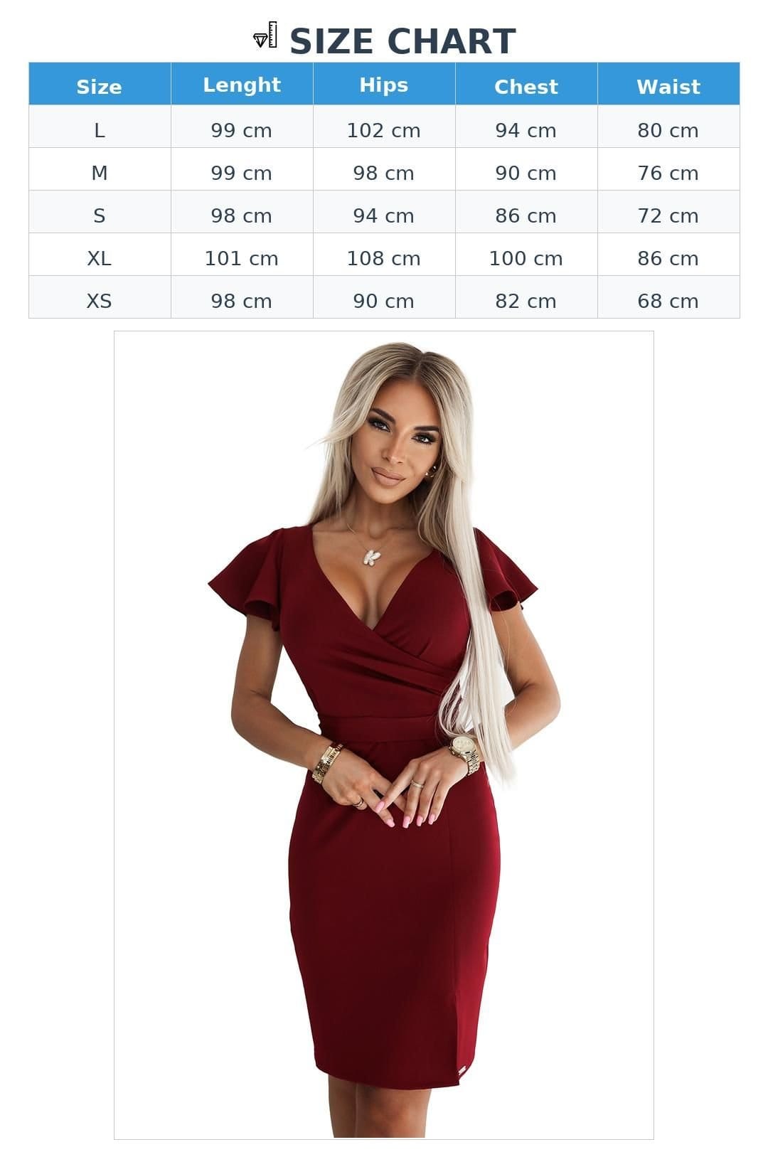 Love Lace Love Lace Women's Elegant Cocktail Dress with Slit Belt in Red - 4