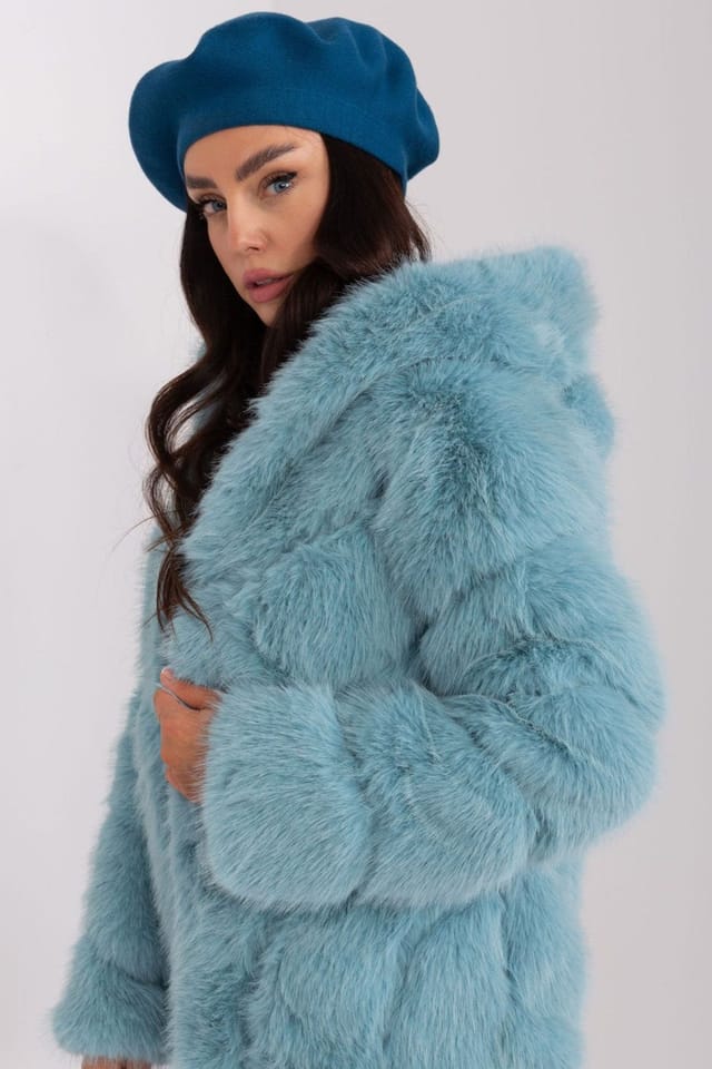 Love Lace Love Lace Women's AT Beret Hat for Accessories Soft Wool Warm Winter Casual Cap in Teal - 2