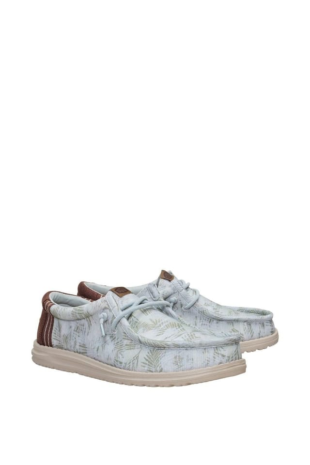 Hey Dude Hey Dude Men's Wally Washed Palm in Light Blue - 3
