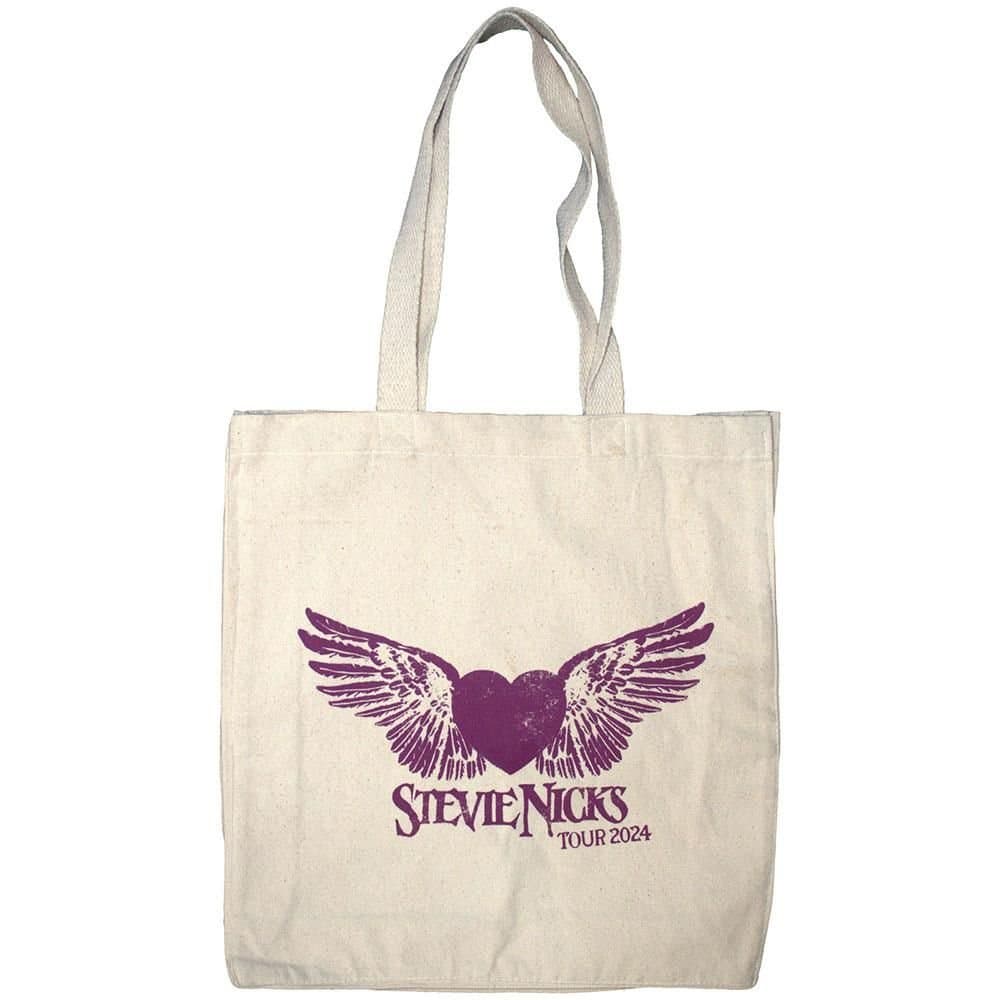 Stevie Nicks Stevie Nicks Men's Tour ´24 Logo Cotton Tote Bag in Natural