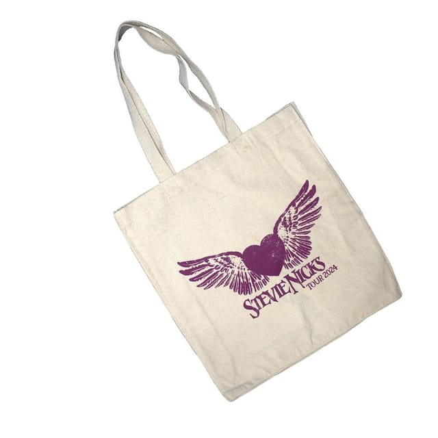 Stevie Nicks Stevie Nicks Men's Tour ´24 Logo Cotton Tote Bag in Natural - 2