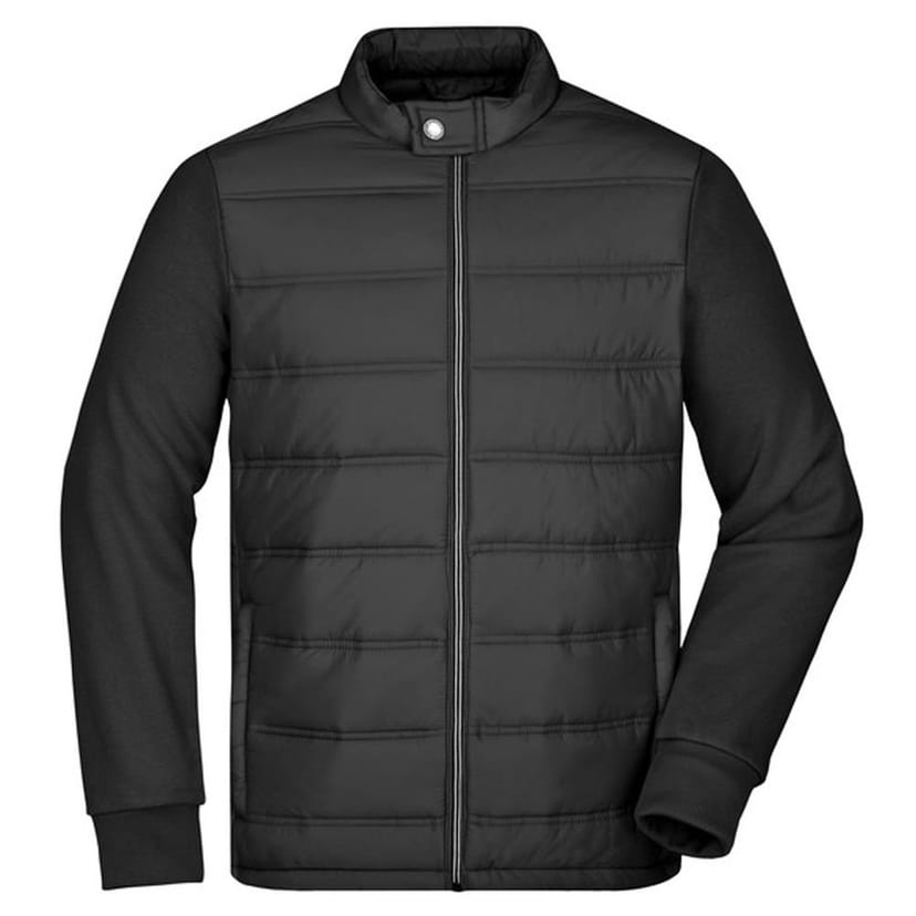 James and Nicholson James and Nicholson Men's Hybrid Jacket in Black - 1