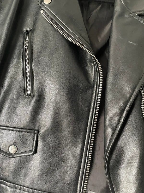 ASOS Black Leather Biker Jacket