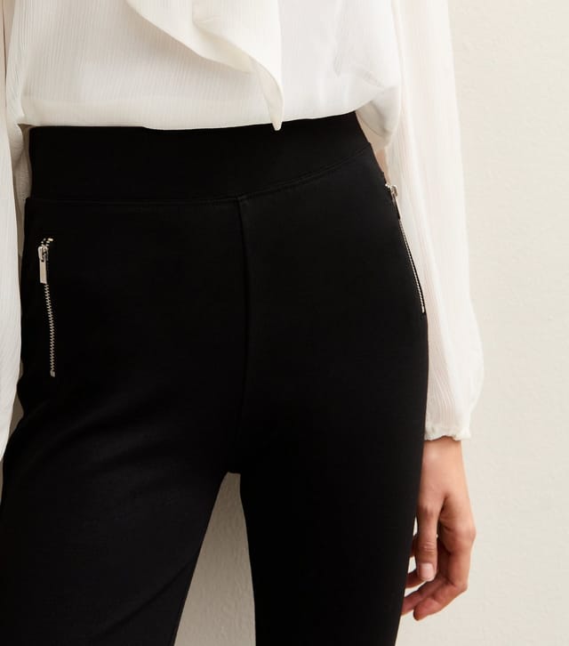 New Look Women's Black Ponte Leggings New Look - 3
