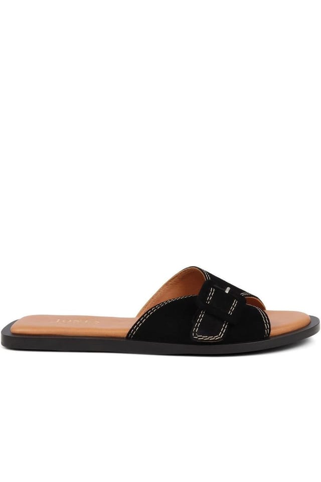 Jones Bootmaker Jones Bootmaker Women's Georgette Leather Mules in Black - 2