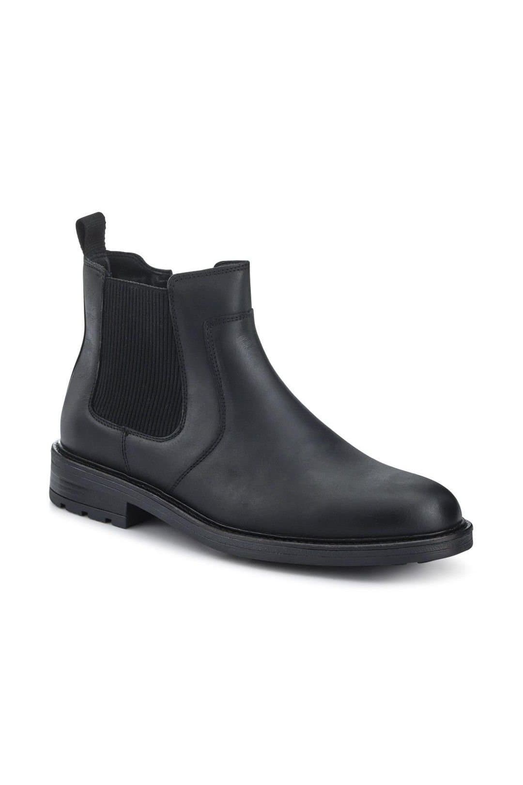 Jones Bootmaker Jones Bootmaker Men's Feltham Heeled Leather Chelsea Boots In