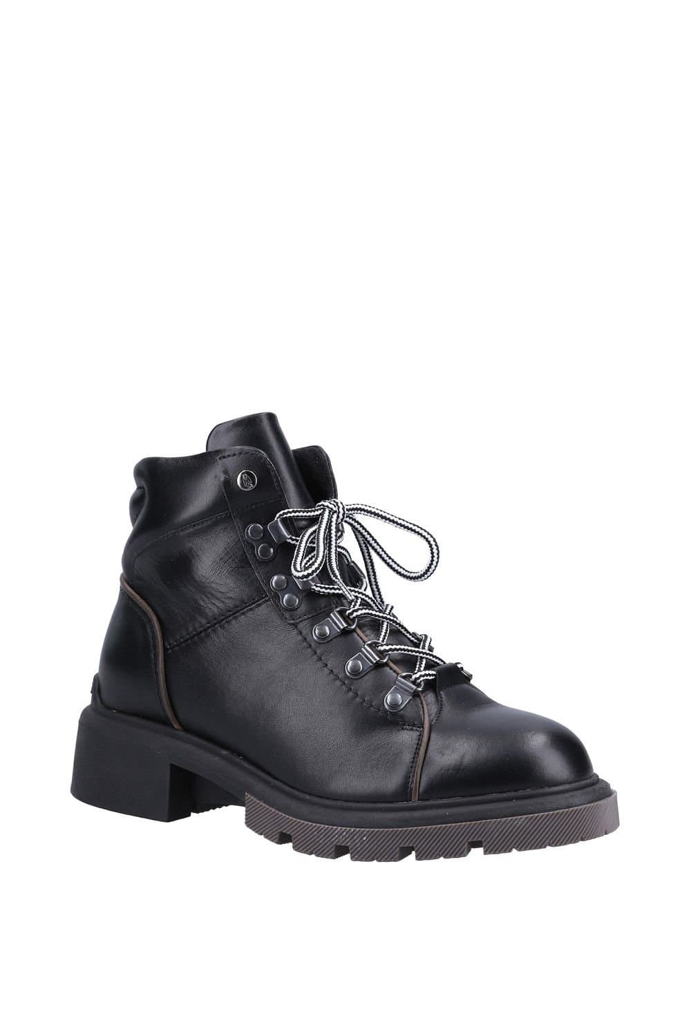 Hush Puppies Hush Puppies Black Leather Hiker Boots