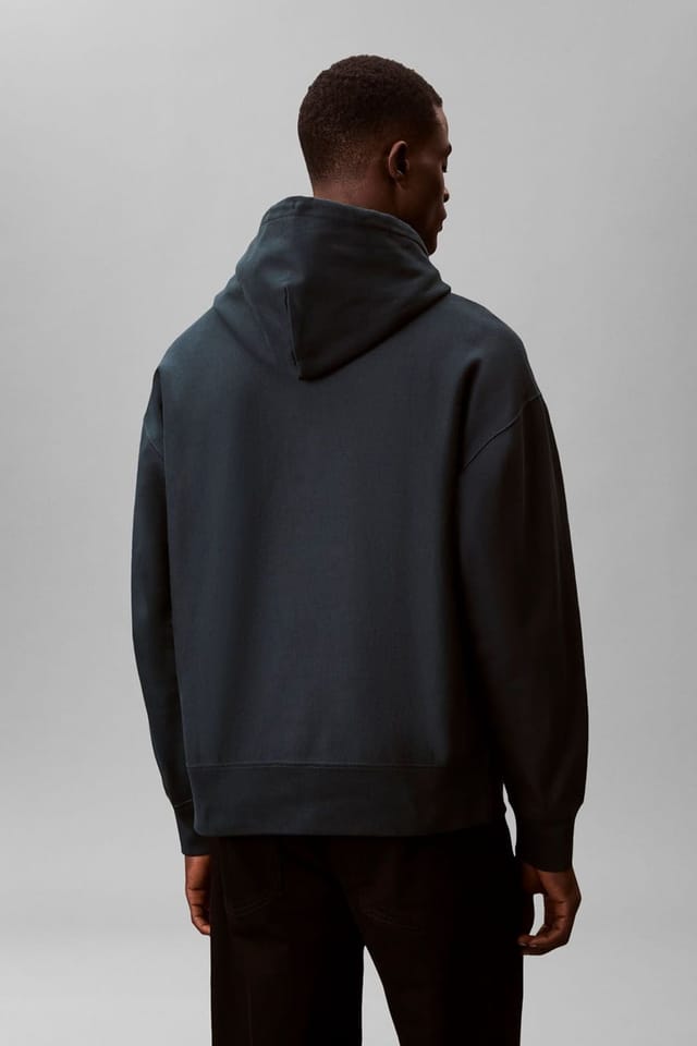Calvin Klein Calvin Klein Men's LS Premium Fleece Calvin Graphic Nurture Navy - 2